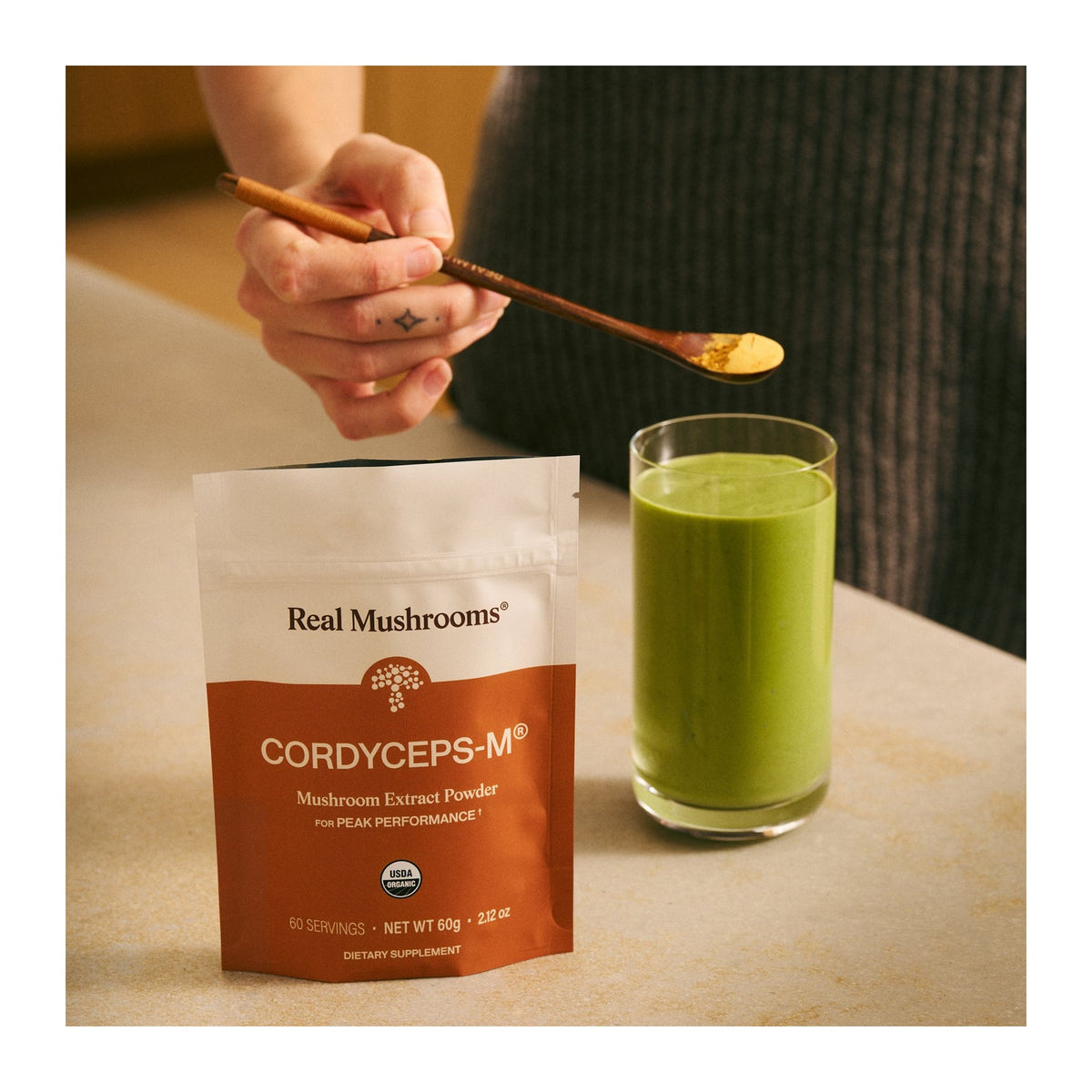 Cordyceps M Powder 60g by Real Mushrooms
