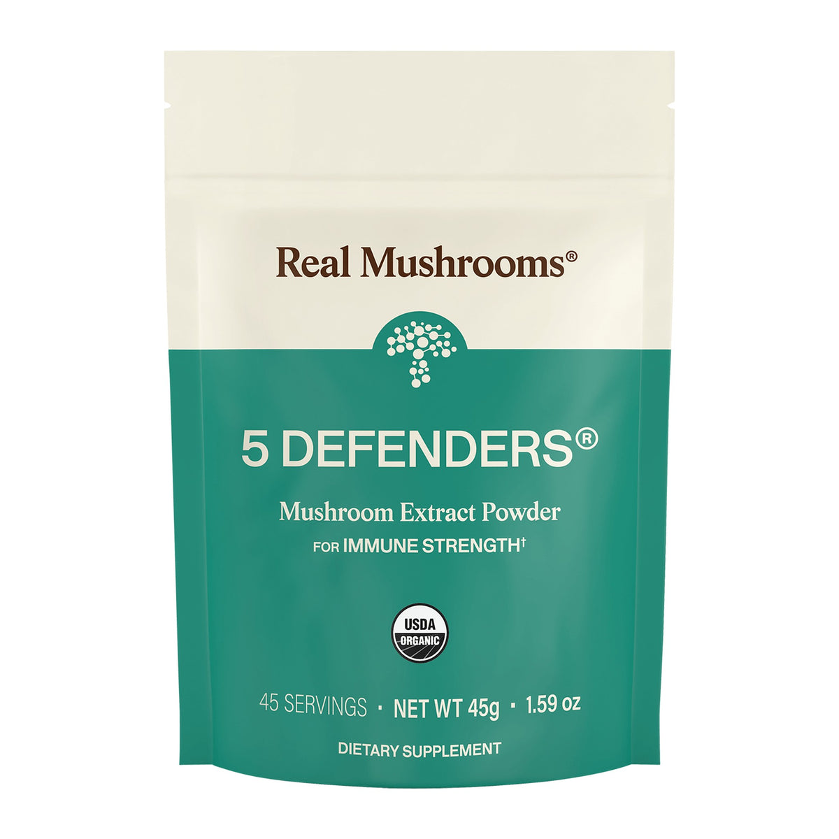 5 Defenders Powder 45g by Real Mushrooms