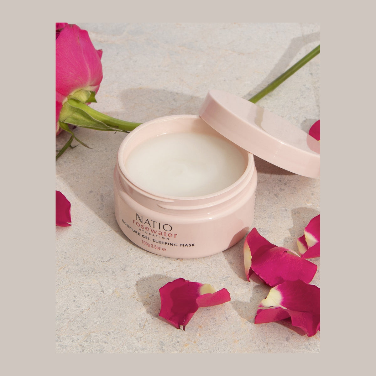 Natio Rosewater Hydration Moisture Gel Sleeping Mask