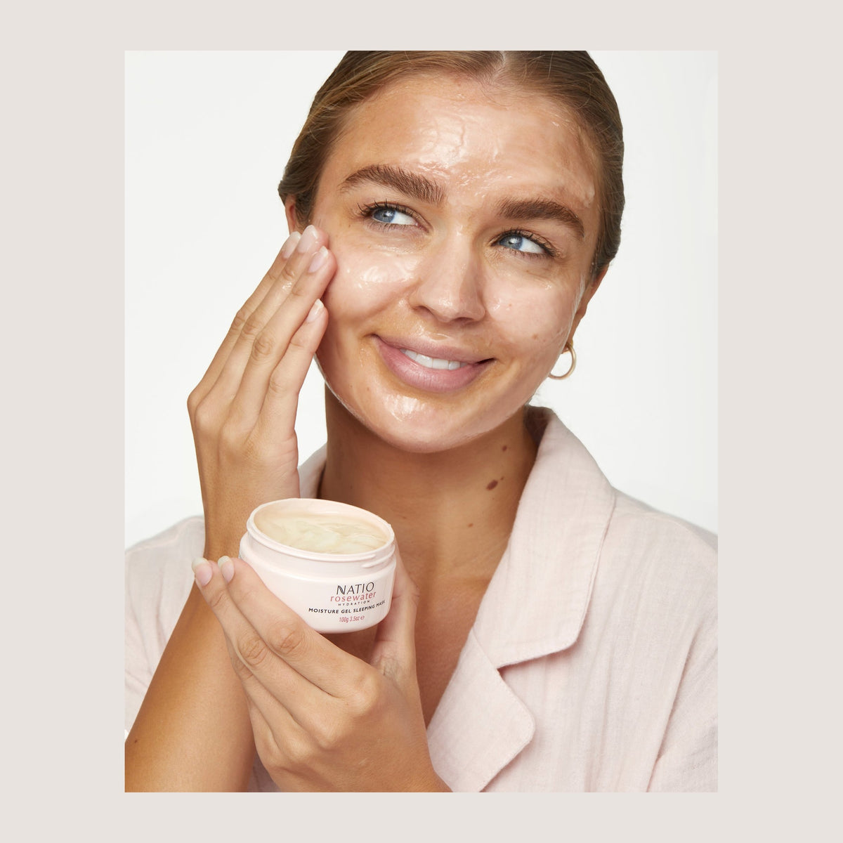 Natio Rosewater Hydration Moisture Gel Sleeping Mask