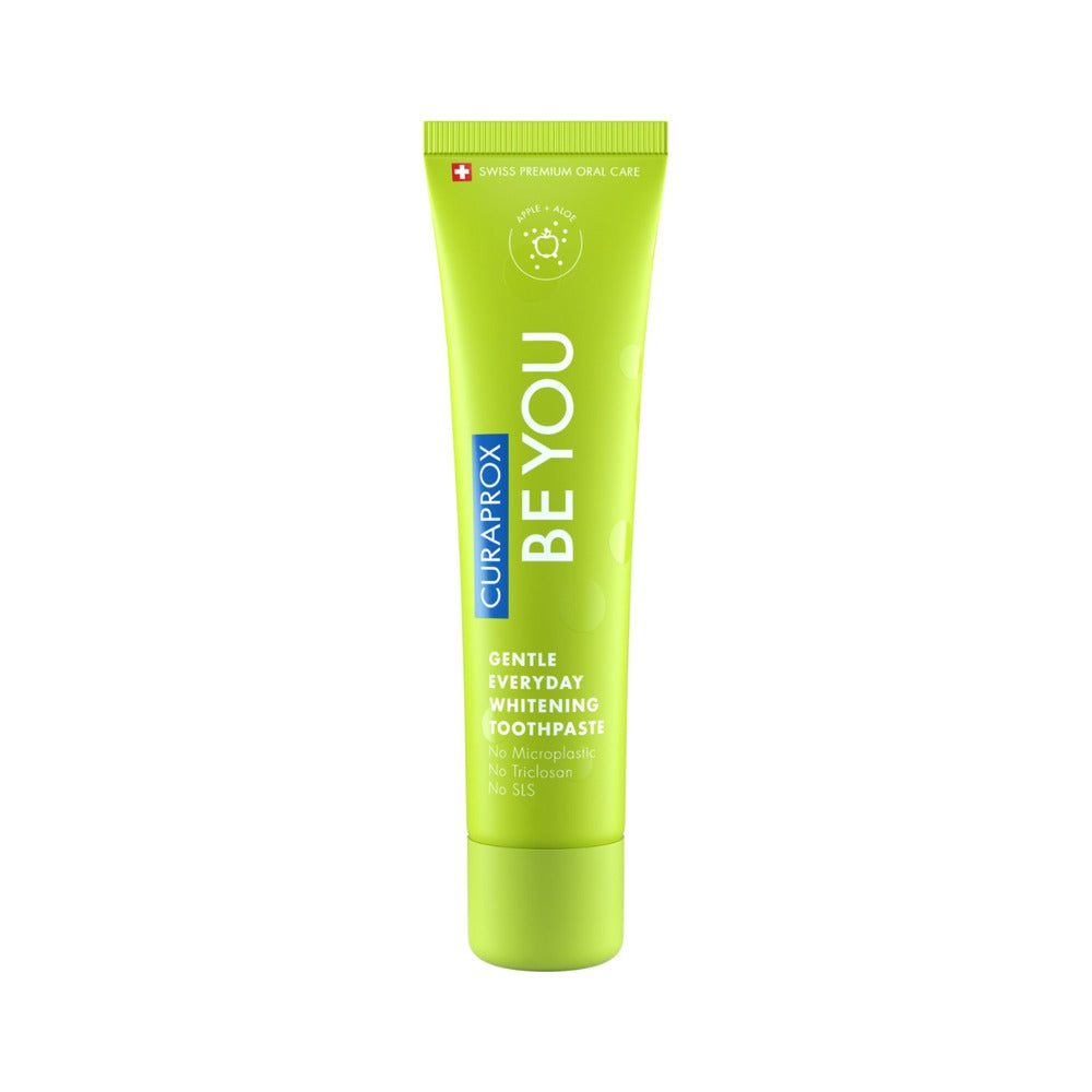Curaprox Be you Apple and Aloe whitening toothpaste 60ml, green tube