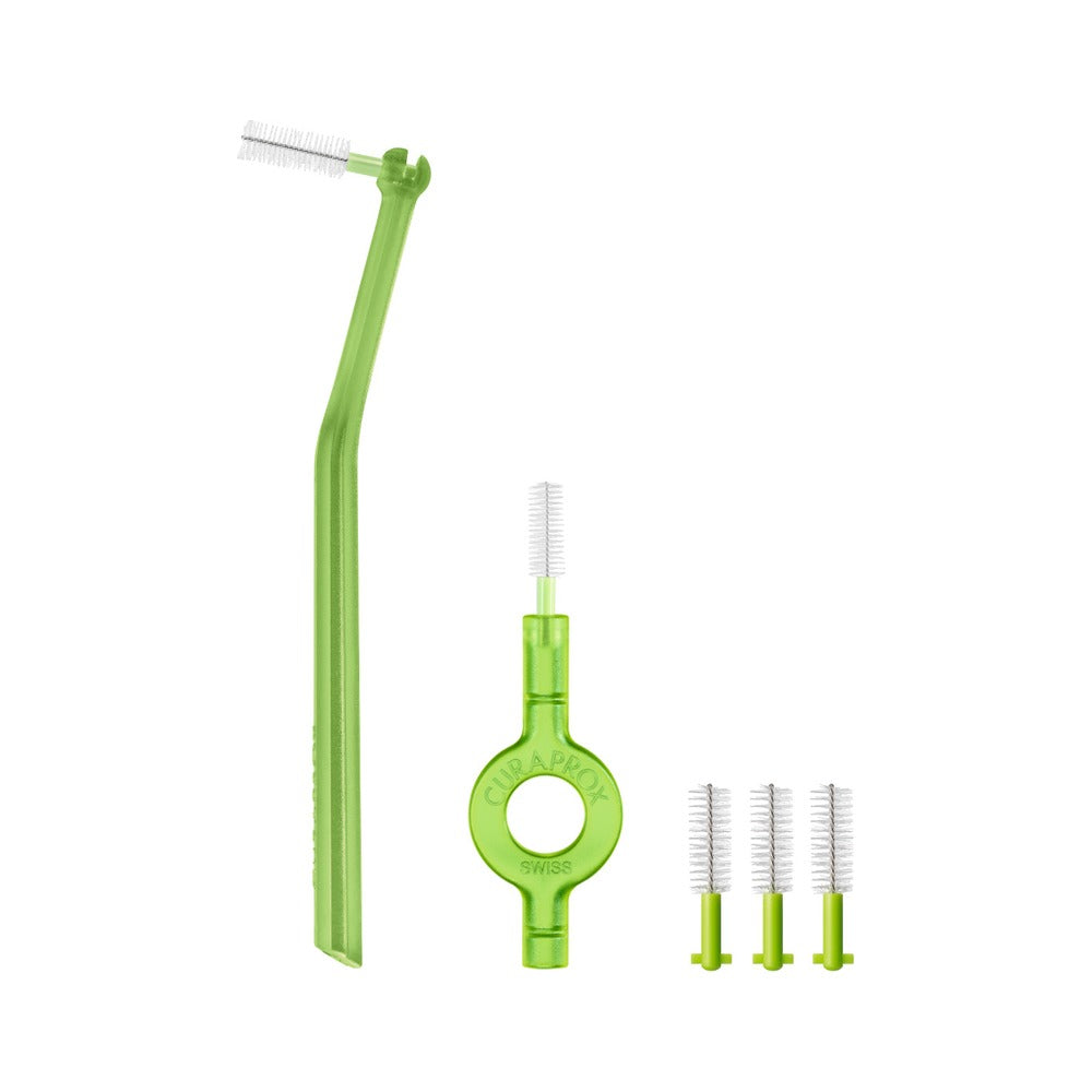 Curaprox CPS 011 prime start interdental brush set, holder and brushes