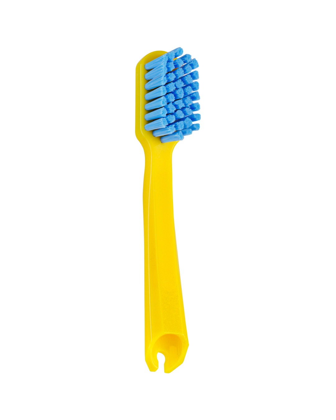 A single Curaprox travel set replacement brush head