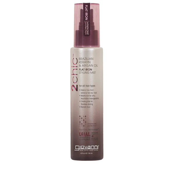 GV 2CHIC Ultimte Sleek Flat Iron Mist 118ml-GIOVANNI-Matakana Pharmacy