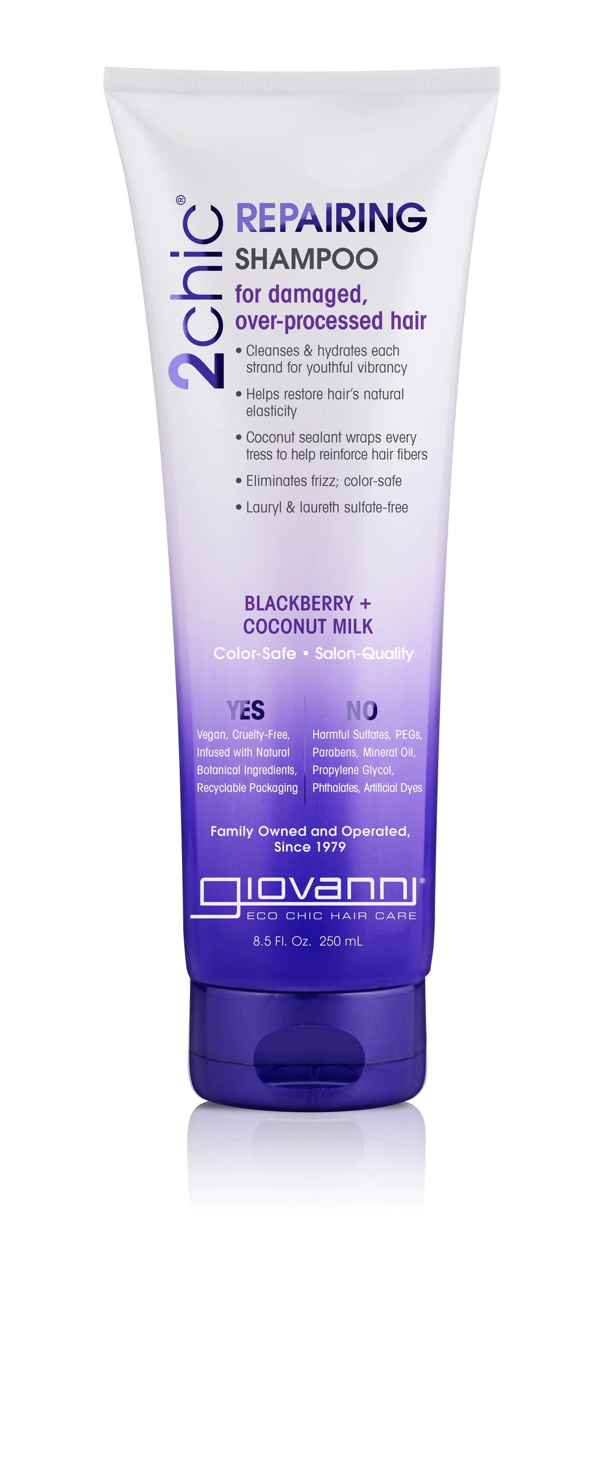 2CHIC Ultra Repair Shampoo BB 250ml-GIOVANNI-Matakana Pharmacy