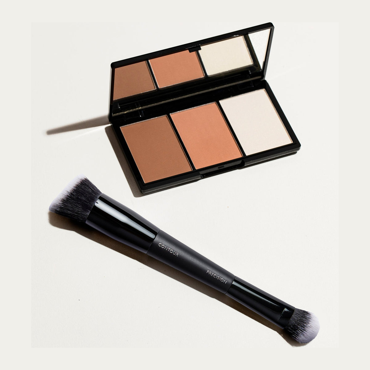 Natio Glow Double Ended Contour Brush styled in a set photograph