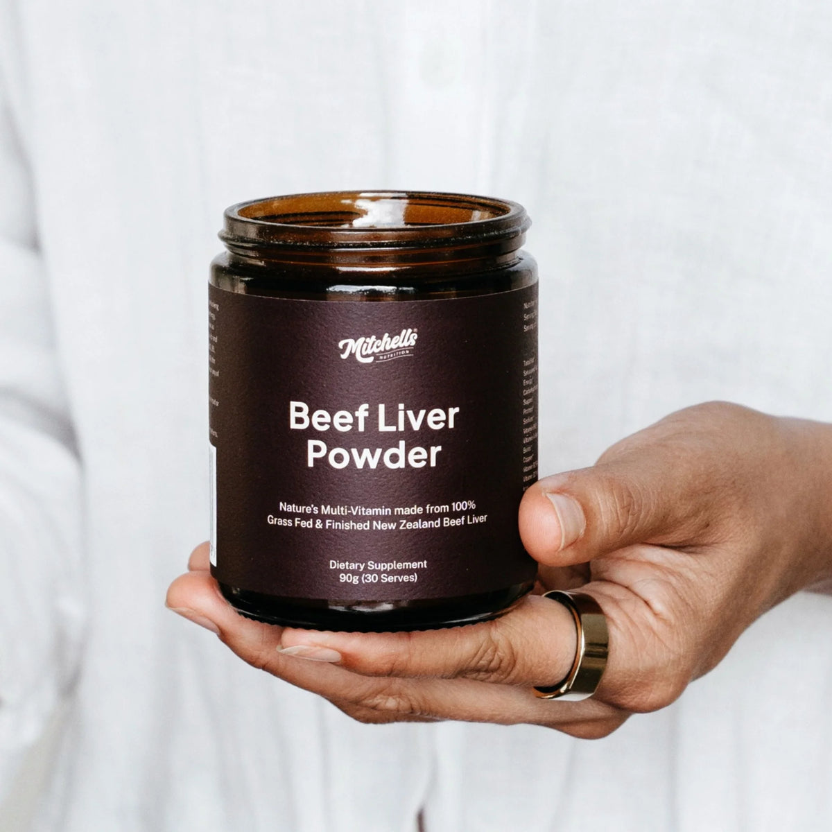 Image of person holding Beef Liver Powder 90g