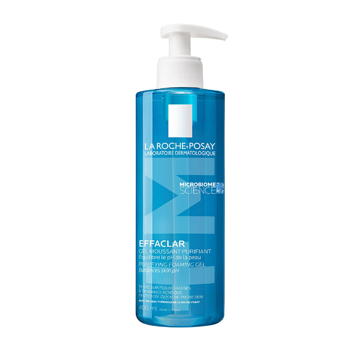 La Roche-Posay Effaclar +M Purifying Foaming Gel Cleanser 400ml pack shot