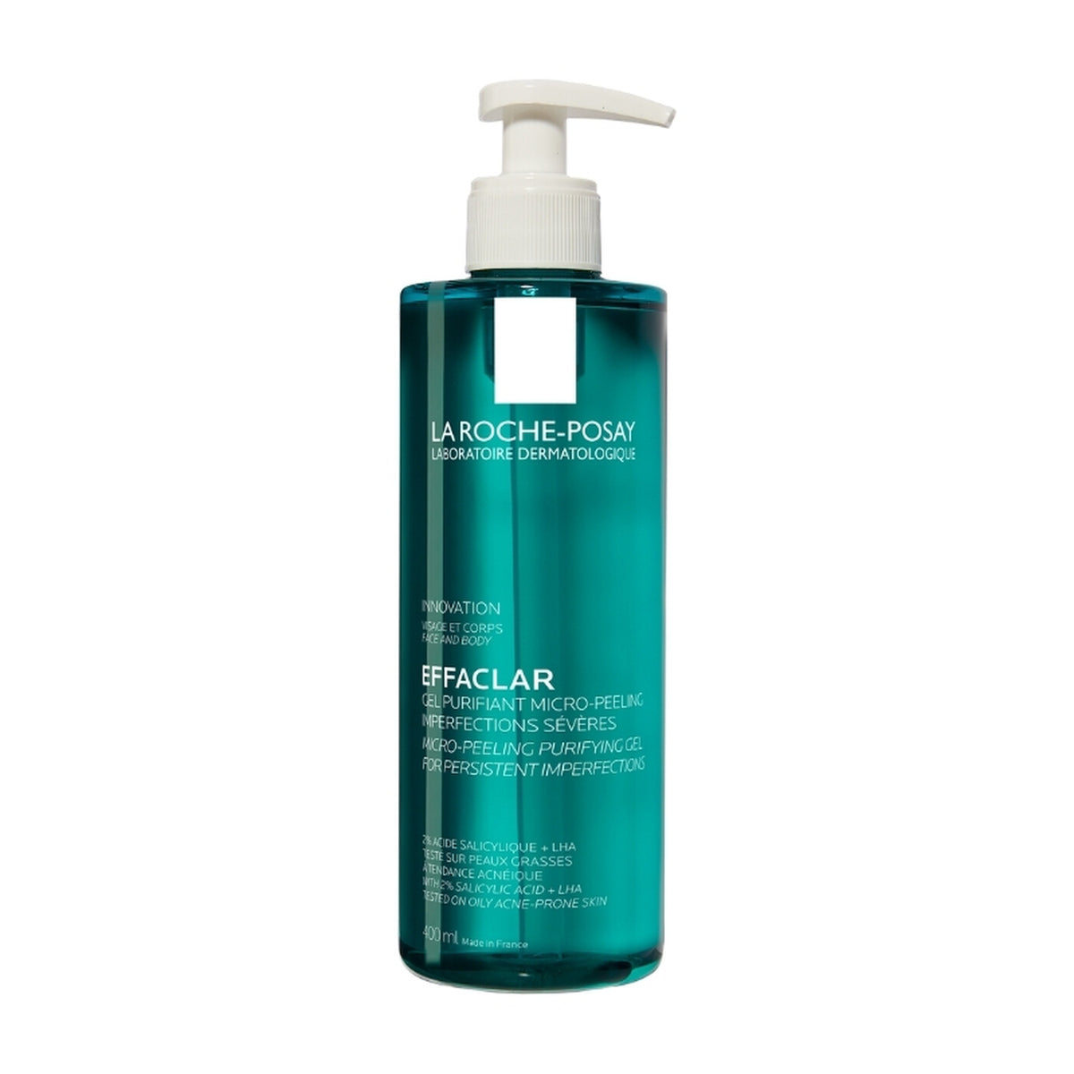La Roche-Posay Effaclar Micro-Peeling Purifying Gel Cleanser 400ml pack shot