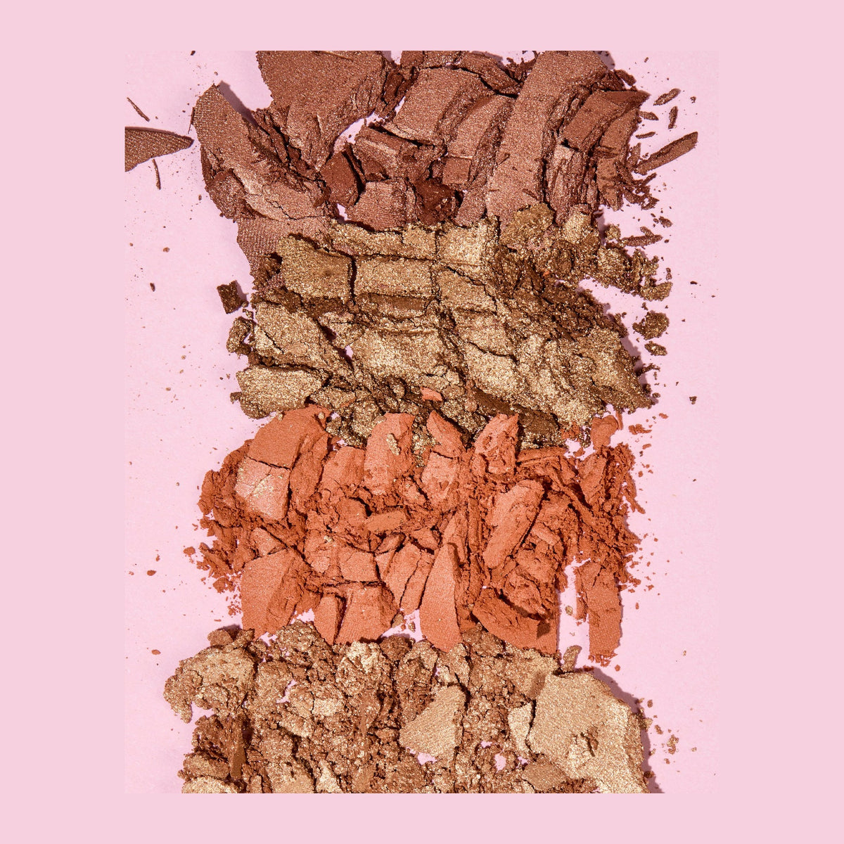 The texture of Natio Pocket Palette Bronze 12g swatched