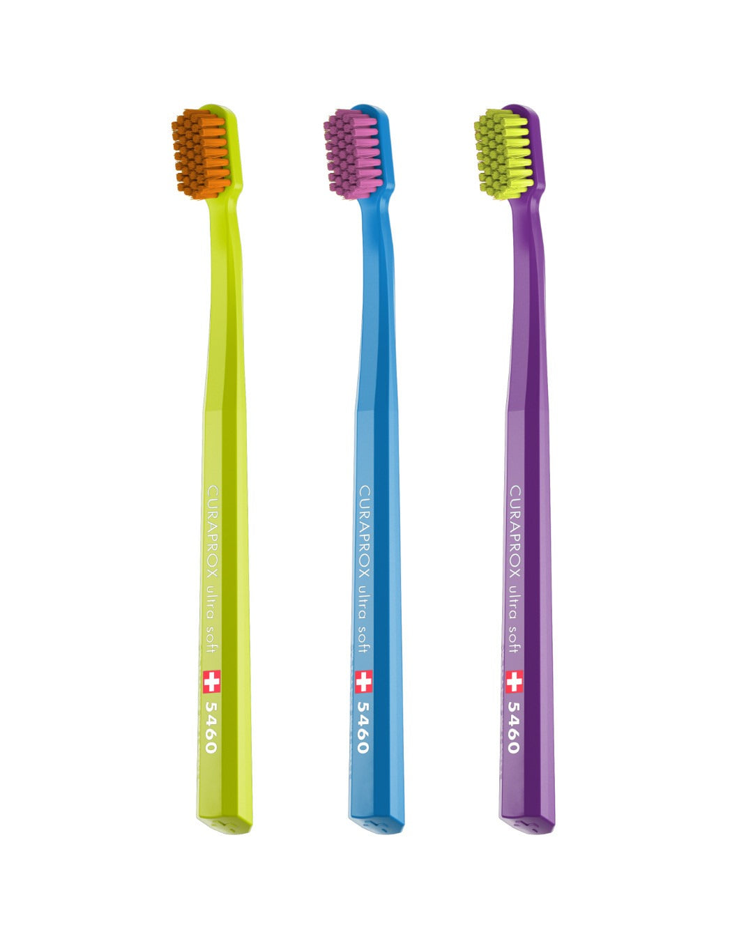 Three Curaprox CS 5460 ultra soft toothbrushes