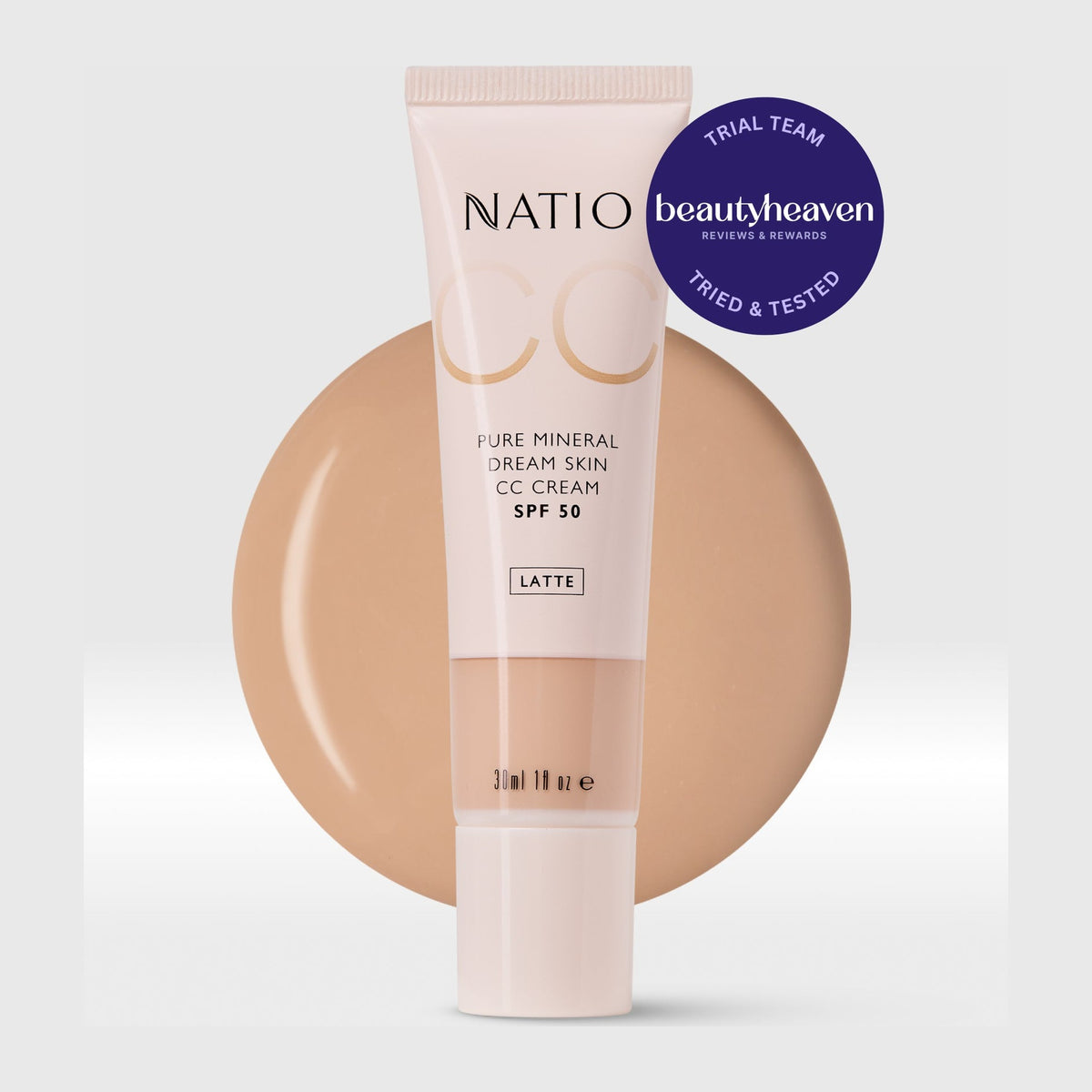 Natio Pure Mineral Dream Skin CC Cream SPF 50 Latte