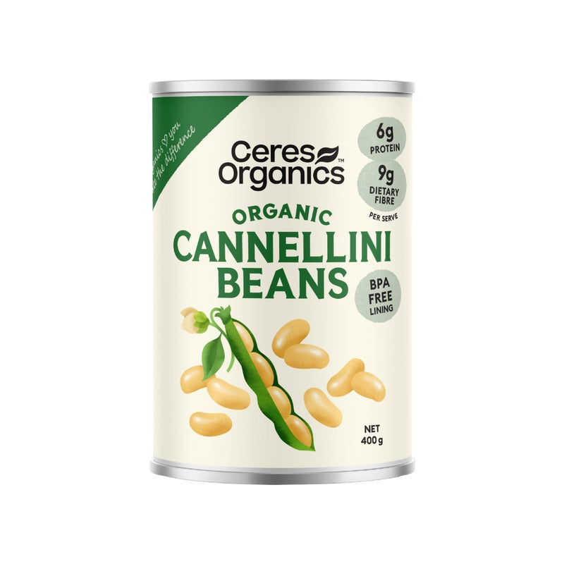 Ceres Organics Organic Cannellini Beans 400g, front of pack