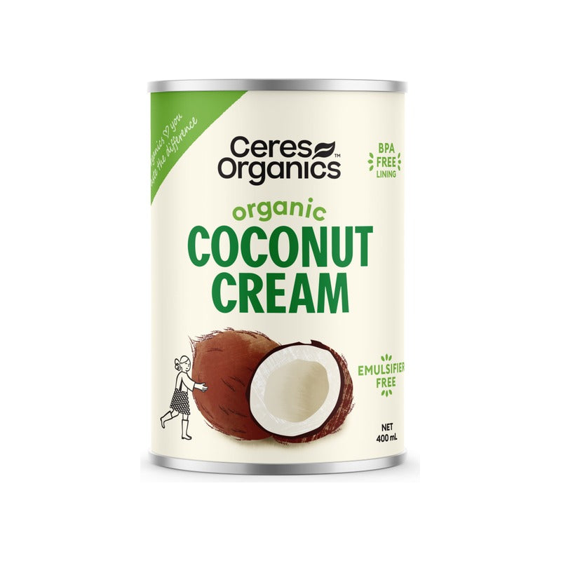 Ceres Organics Organic Coconut Cream 400ml, front of pack