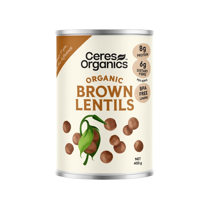 Ceres Organics Organic Brown Lentils 400g, front of pack