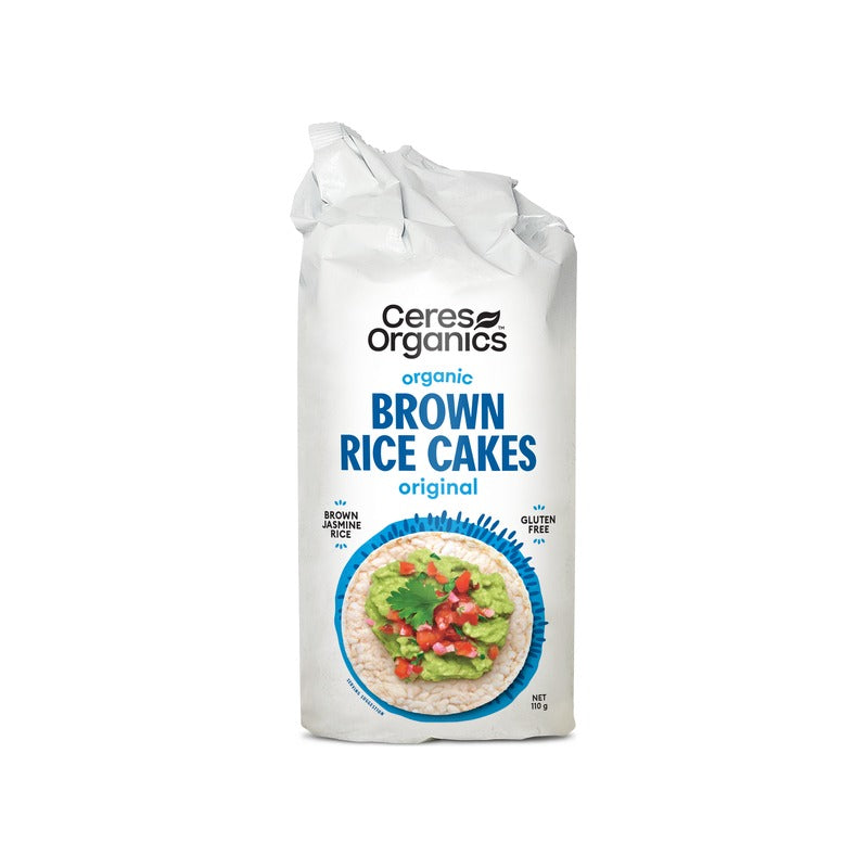 Ceres Organics Organic Brown Rice Cakes, Original 110g, front of pack