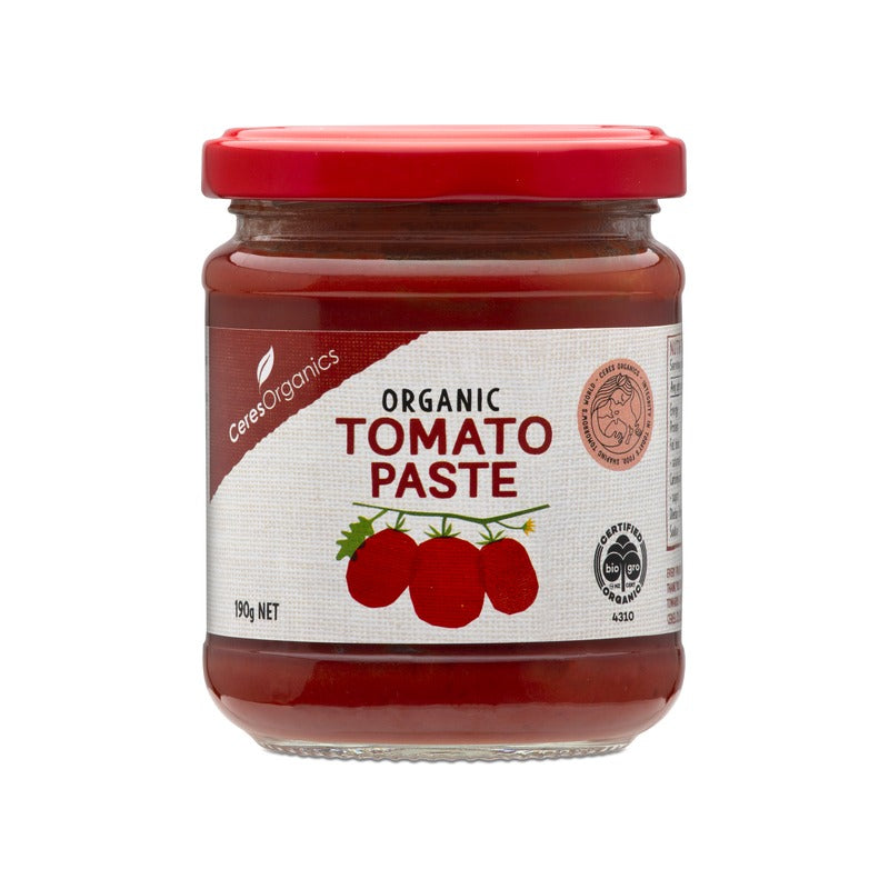 Ceres Organics Organic Tomato Paste 190g, front of pack