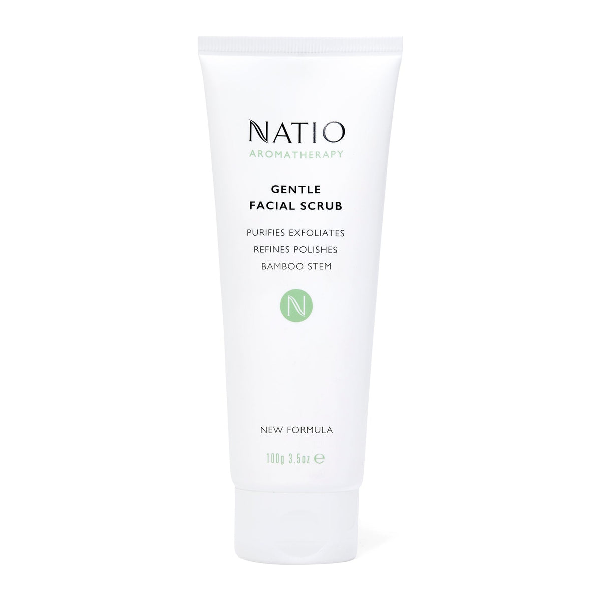 Gentle Facial Scrub 100g by Natio, front of pack