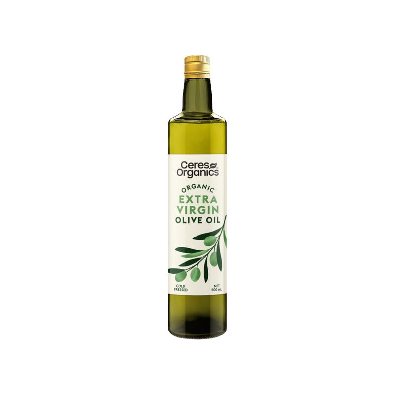 Ceres Organics Organic Olive Oil, Extra Virgin Cold-Pressed 500ml, front of pack