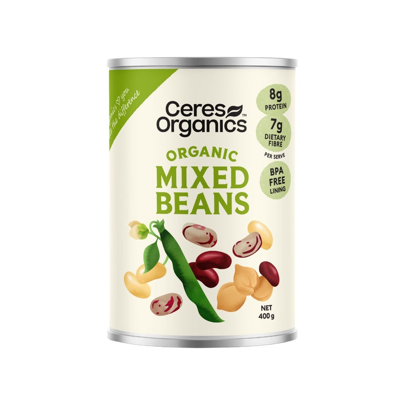 Ceres Organics Organic Mixed Beans 400g, front of pack