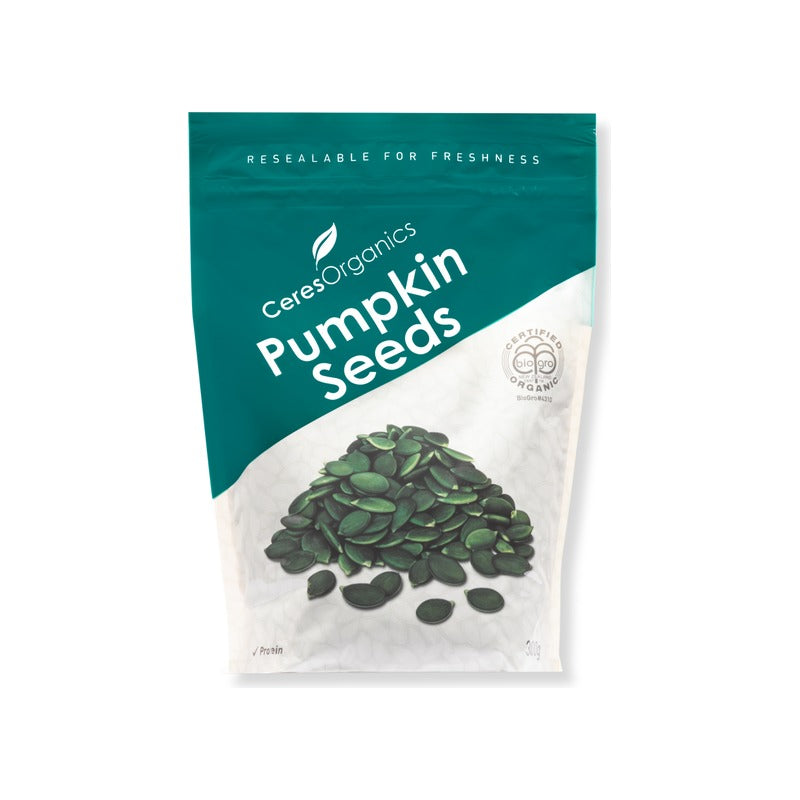 Ceres Organics Organic Pumpkin Seeds 300g, front of pack
