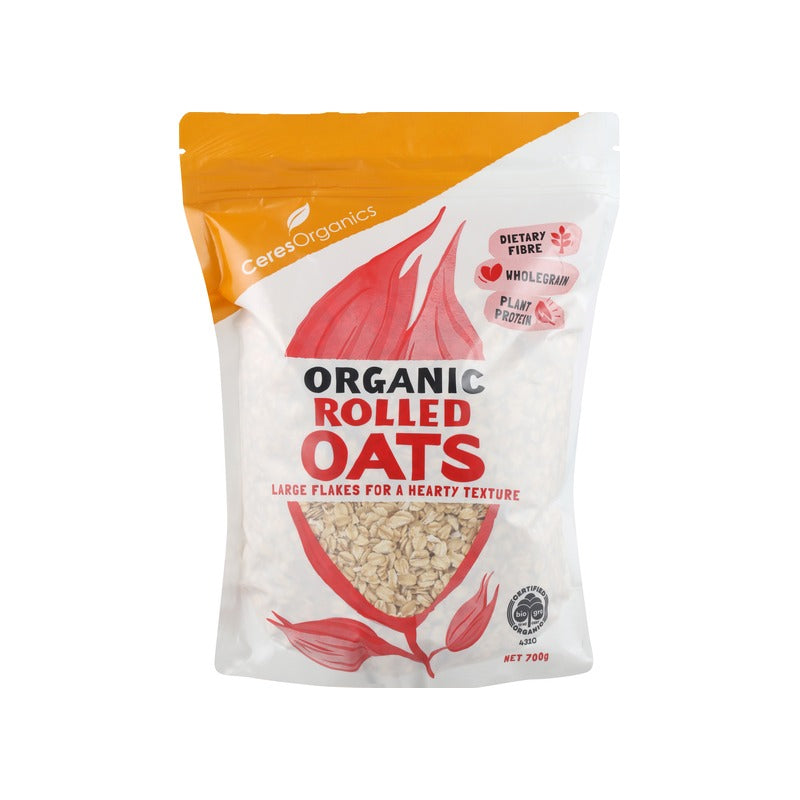Ceres Organics Organic Rolled Oats, Jumbo Wholegrain 700g, front of pack