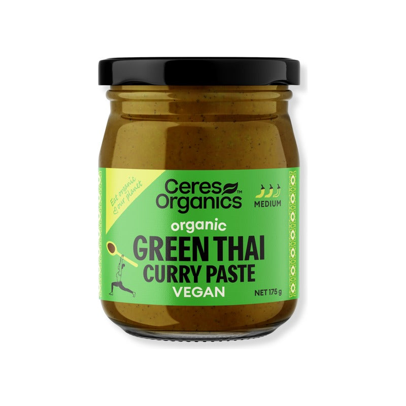 Ceres Organics Organic Green Thai Curry Paste 175g, front of pack