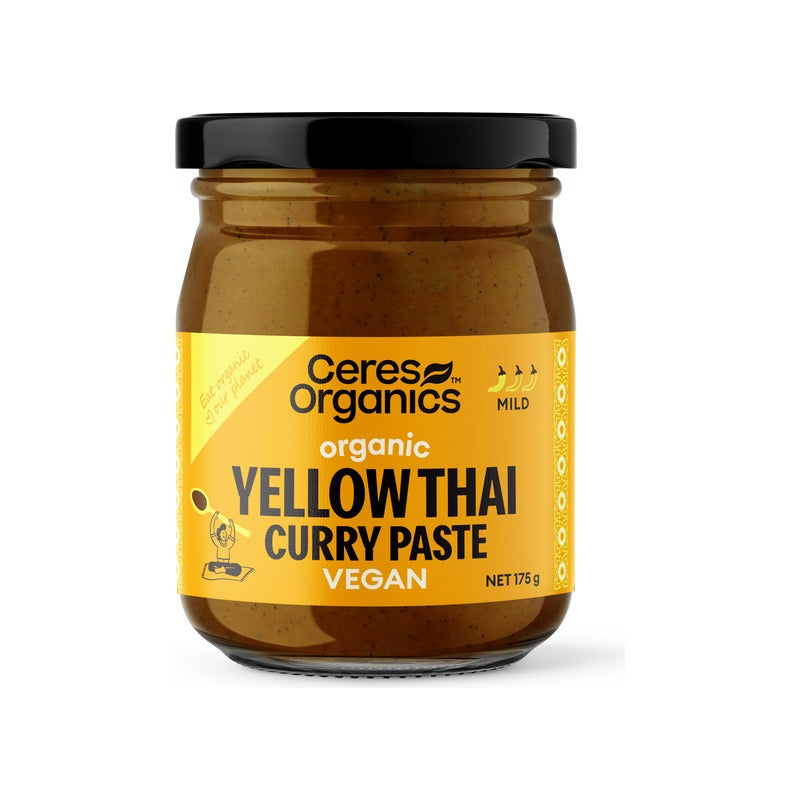 Ceres Organics Organic Yellow Thai Curry Paste 175g, front of pack