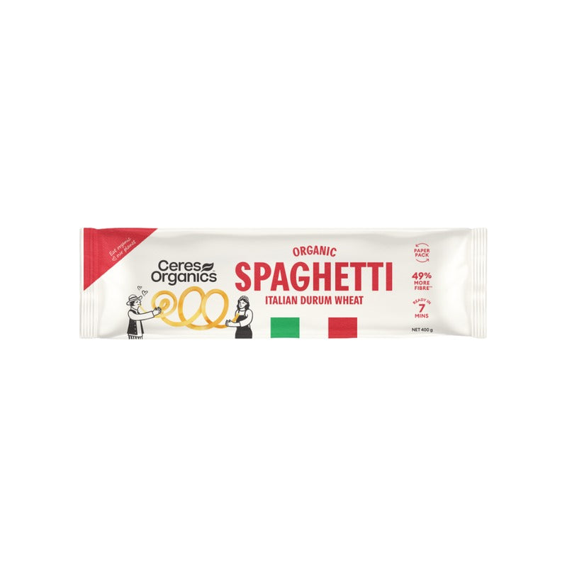 Ceres Organics Organic Durum Wheat Spaghetti 400g, front of pack