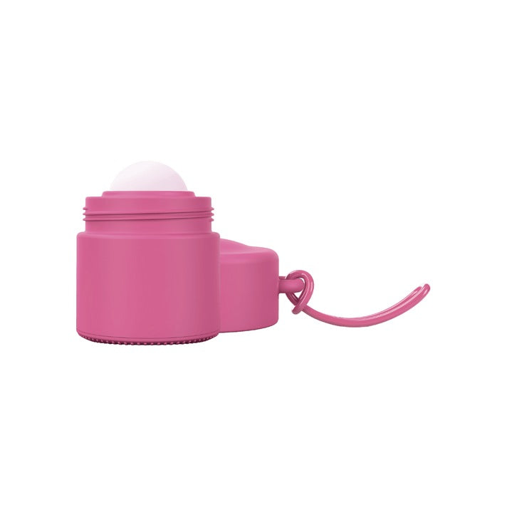 Solmates Salt Lake Pink, open, showing the roll-on ball and lid