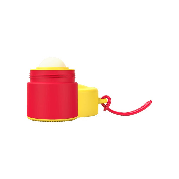 Solmates Lifeguard Edition, open, showing the roll-on ball and lid