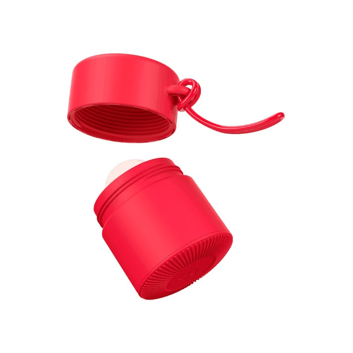 Solmates Waratah Red, with the lid off and the base ready to unscrew
