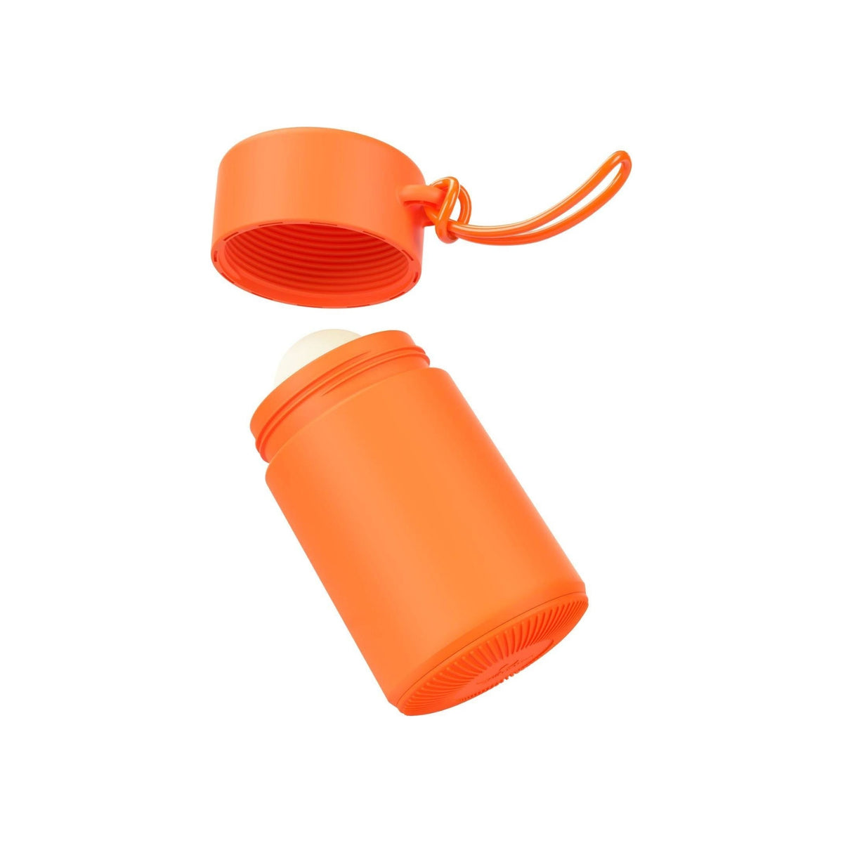 Solmates Desert Orange, with the lid off and the base ready to unscrew