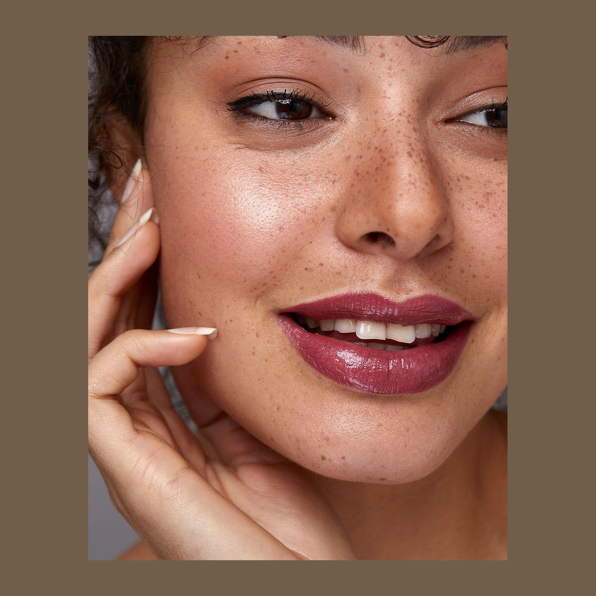 Natio Lip Colour Spring shown in use