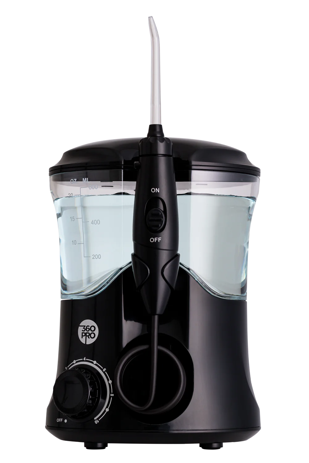360PRO Plug-In Water Flosser Black-Matakana Pharmacy