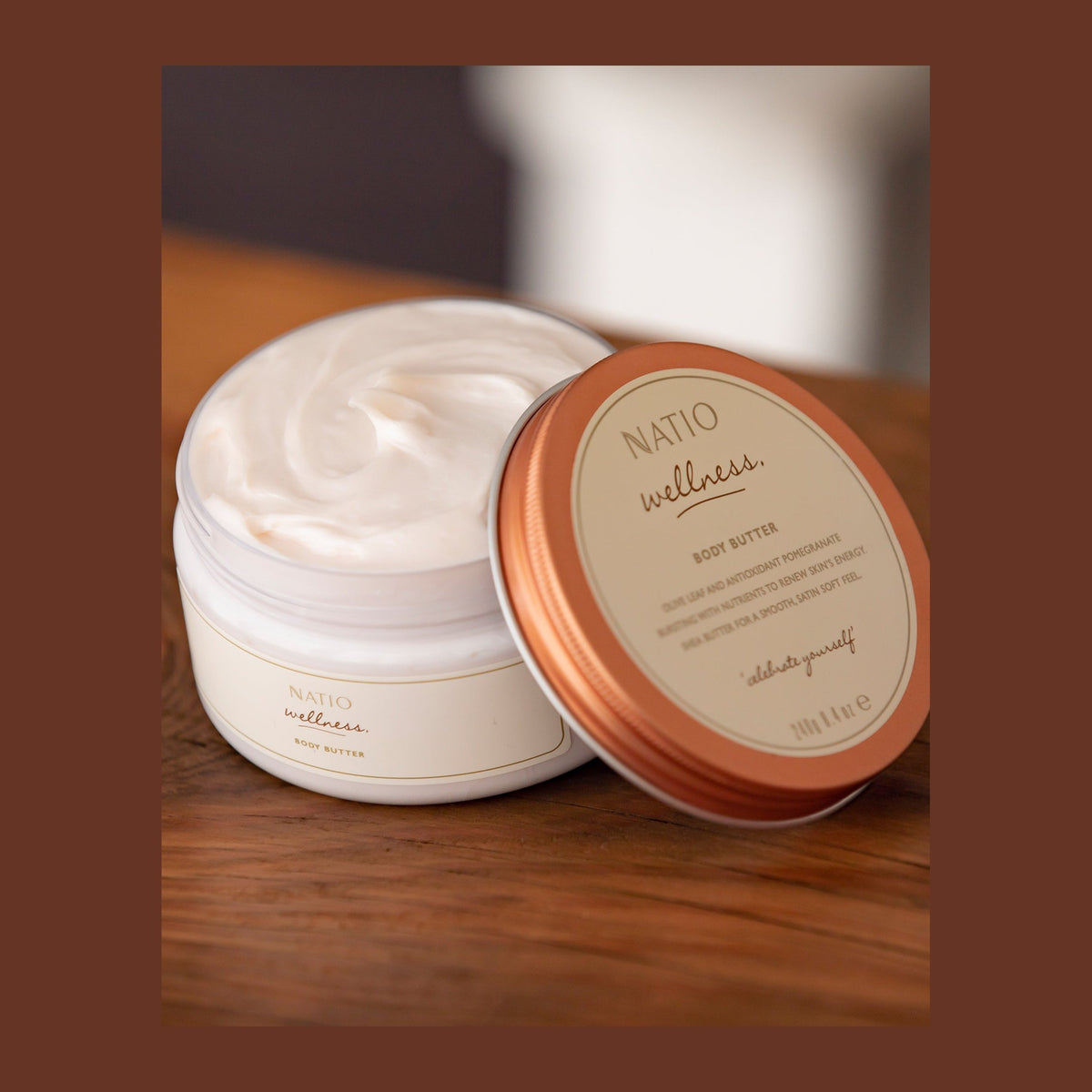 Natio Wellness Body Butter : styled in a set photograph