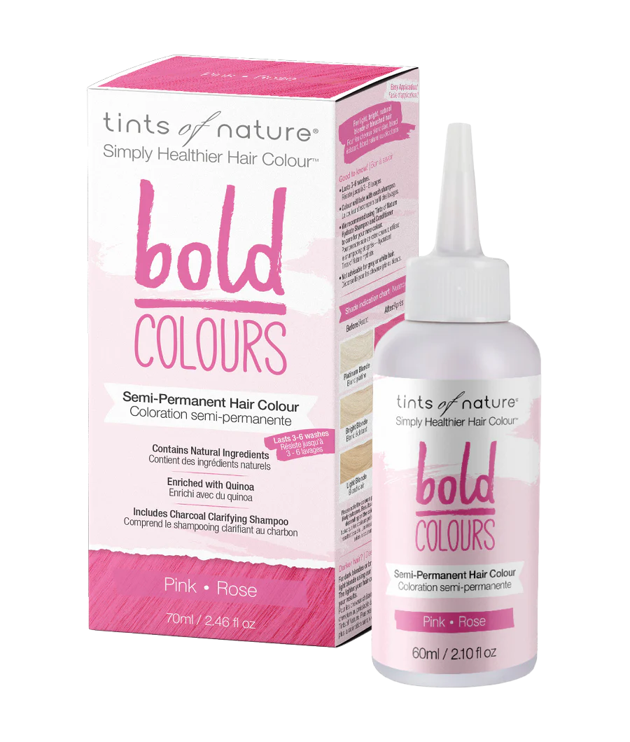Bold Semi-Permanent Hair Colour Pink 70ml-Tints of Nature-Matakana Pharmacy