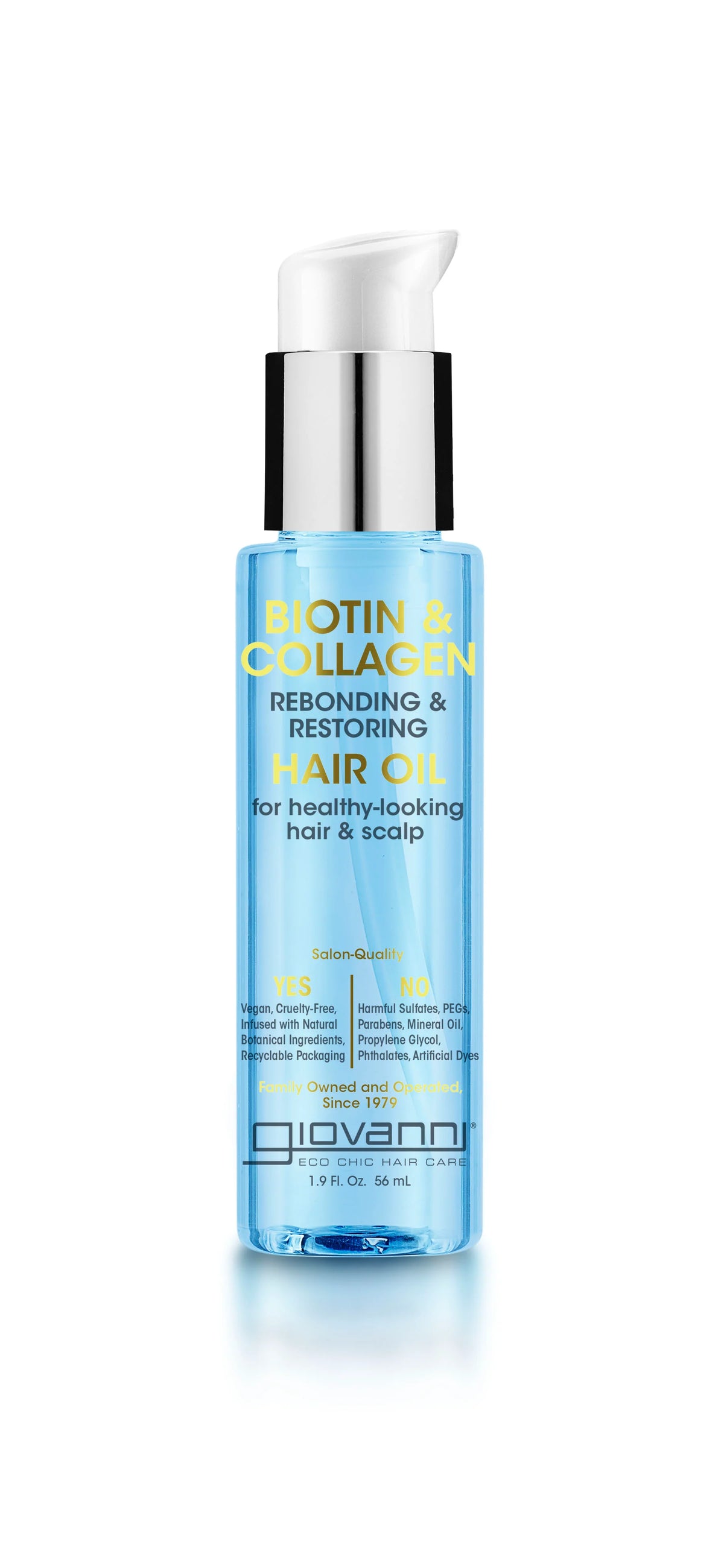 Biotin & Collagen Strength Rebonding Hair Oil 56ml-GIOVANNI-Matakana Pharmacy