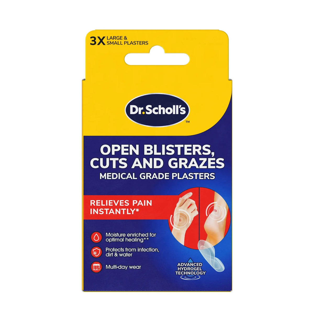 Dr Scholl's Open Blister, Cuts and Graze Medical Grade Plaster