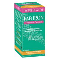 Fab Iron + Vitamin B Complex 60 Capsules-Fab Iron-Matakana Pharmacy