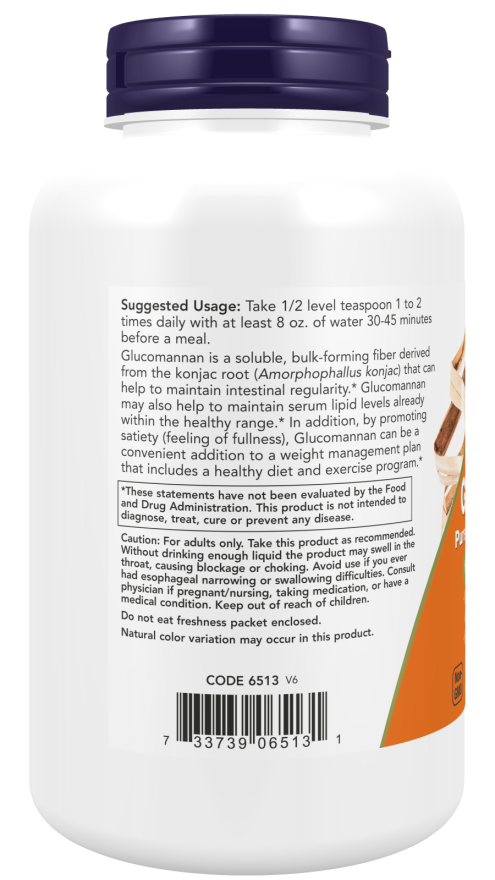 Image of Glucomannan Pure Powder 227g suggested usage