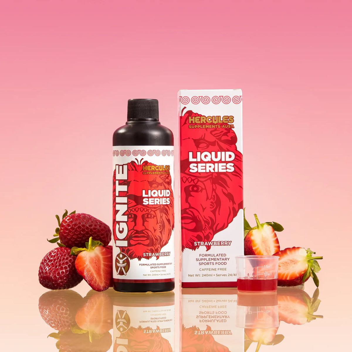 Ignite Liquid Shred Formula Strawberry 240ml-Hercules-Matakana Pharmacy