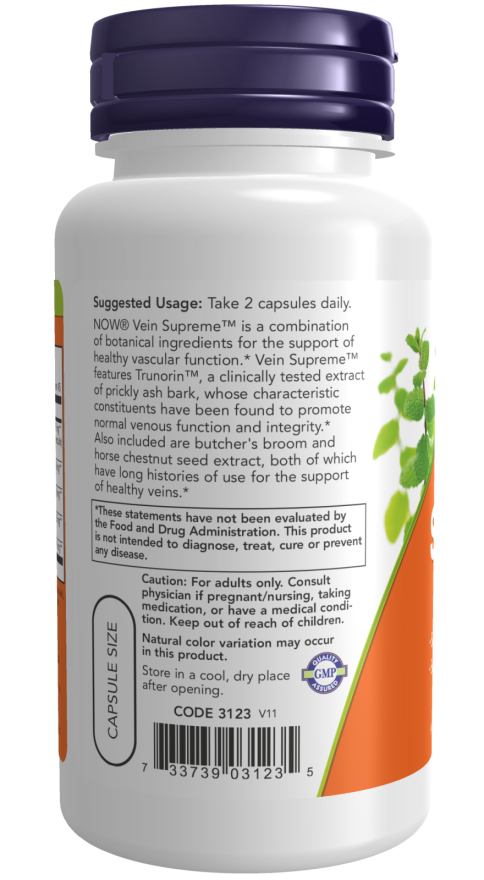 Image of Vein Supreme 90vcaps suggested usage