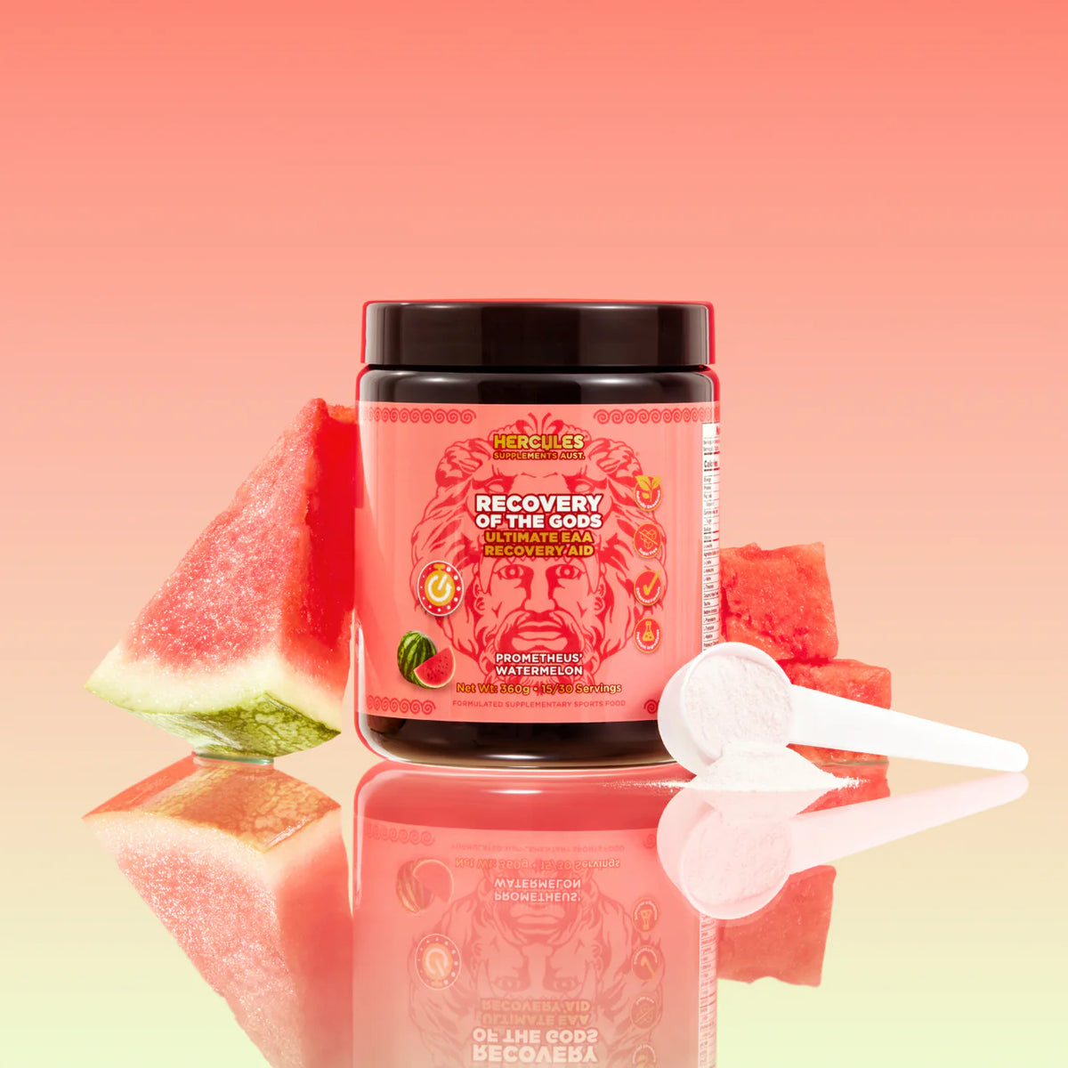 Recovery of The Gods EAA Recovery Aid Watermelon 360g-Hercules-Matakana Pharmacy