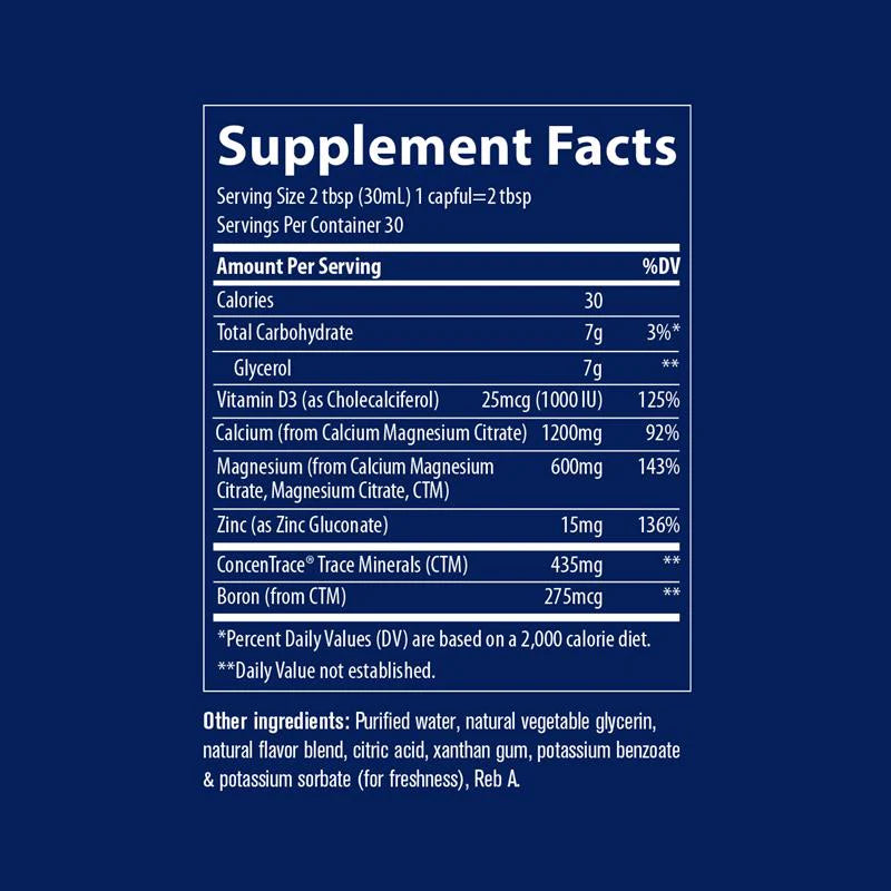 Cal/Mag/Zinc - Pina Colada 887ml-Trace Minerals-Matakana Pharmacy