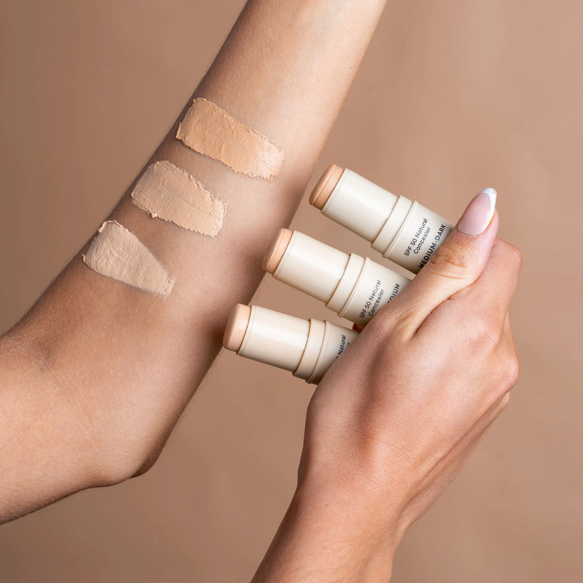 SPF 50 Natural Concealer Medium Dark 9g-Avocado Zinc-Matakana Pharmacy
