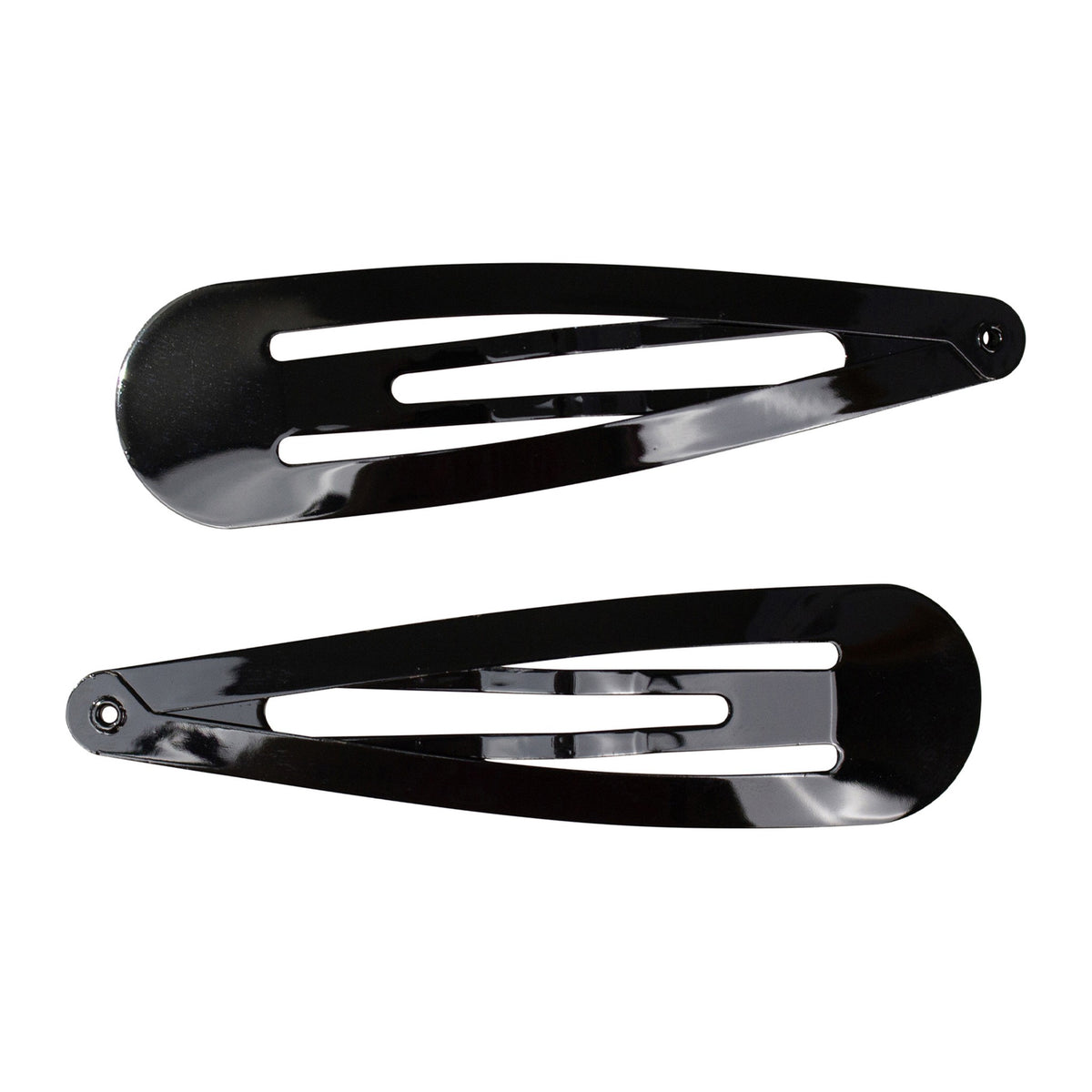 One Touch Clips 8cm Black 2pk