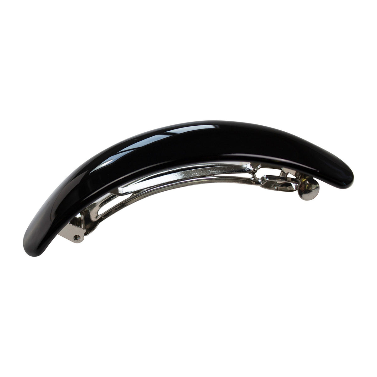 Barrette Concave Black | Mae Hair