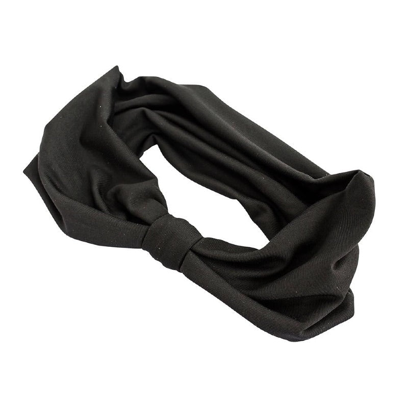 Head Band Soft Thick Black