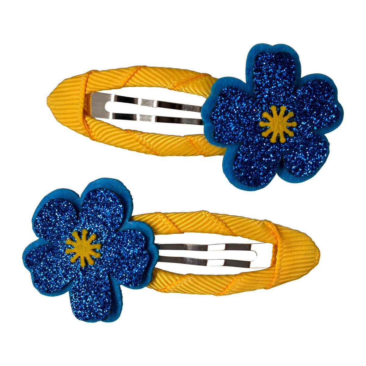 One Touch Clip Blue Flower 2pk